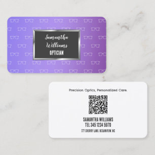 Cartão De Visita QR Personalizado do Opticista 👁️