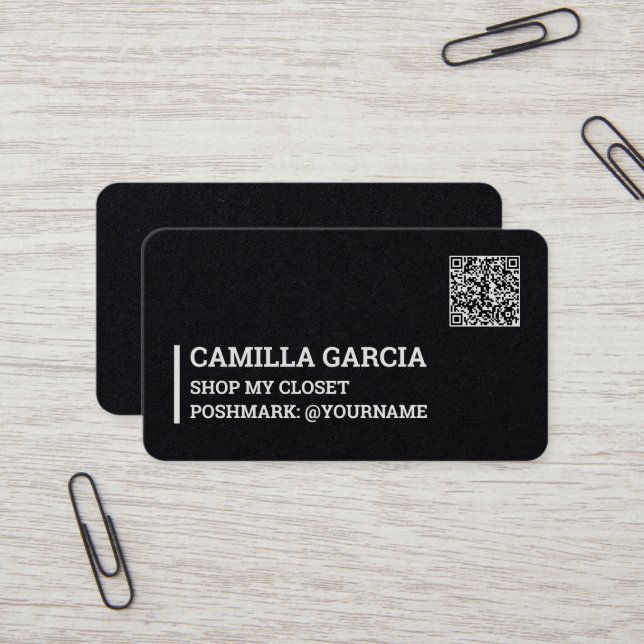 Cartão De Visita QR Personalizado do Ponteiro (Frente/Verso In Situ)