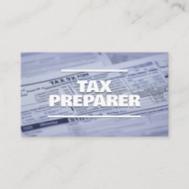 Cartão De Visita QR Personalizado do Preparador de Imposto