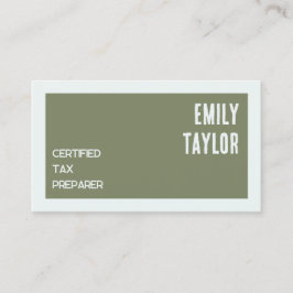 Cartão De Visita QR Personalizado do Preparador de Imposto