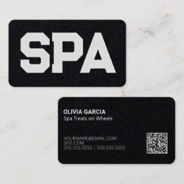 Cartão De Visita QR Personalizado do Spa Móvel