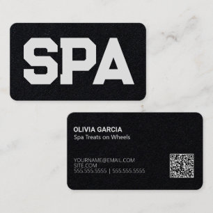 Cartão De Visita QR Personalizado do Spa Móvel