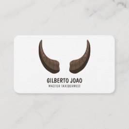 Cartão De Visita QR personalizado do Taxidermist