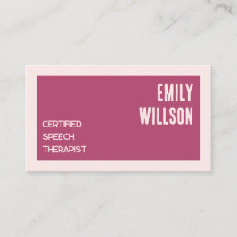 Cartão De Visita QR Personalizado do Terapêutico de Voz