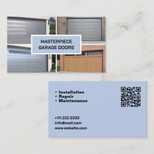 Cartão de Visita QR Porta de Garagem
