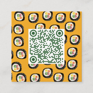 CARTÃO DE VISITA QUADRADO 巻き寿司