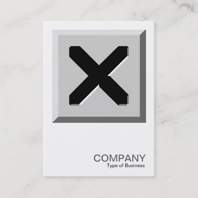 Cartão De Visita Quadrado - 0137 - Close Here (Feche aqui) (Frente)