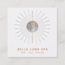 Cartão De Visita Quadrado A energia do cosmos do *~* irradia o Shaman da lua