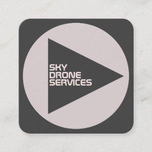 Cartão De Visita Quadrado A tecnologia moderna inspirou a edição de cinzas