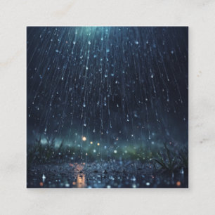 Cartão De Visita Quadrado Abstrato mágica, universo, estrelas