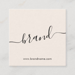 Cartão De Visita Quadrado Adicione seu nome de marca moderno e minimalista n