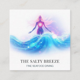 Cartão De Visita Quadrado *~* AP13 90 Healing Beach WAVE Birth of Venus