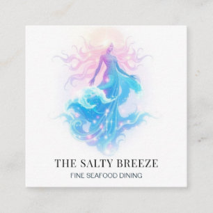 Cartão De Visita Quadrado *~* AP13 Curando 80 Praia WAVE Nascimento de Vênus