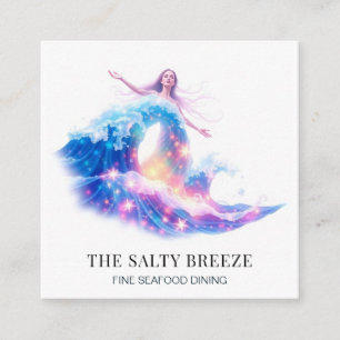 Cartão De Visita Quadrado *~* AP13 Healing Beach WAVE Birth of Venus 63