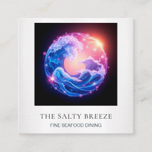 Cartão De Visita Quadrado *~* AP13 Pesca Barco Costeira Náutica 96