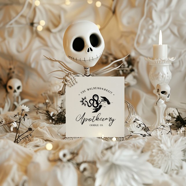 Cartão De Visita Quadrado Apoteário sotérico oculto (Criador carregado)