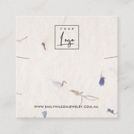 CARTÃO DE VISITA QUADRADO APRESENTAÇÃO DE BRACELET DE PAPEL DE PAPEL MANUSAD