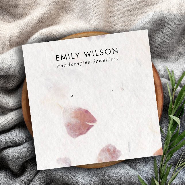 CARTÃO DE VISITA QUADRADO APRESENTAÇÃO DE OUTROS ESTUDOS DE PAPEL PETAL PINK (Criador carregado)