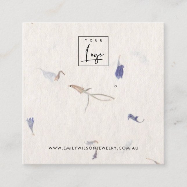 CARTÃO DE VISITA QUADRADO APRESENTAÇÃO DE OUVIDO DO ESTUDO DE PAPEL MÁXIMO P (Frente)