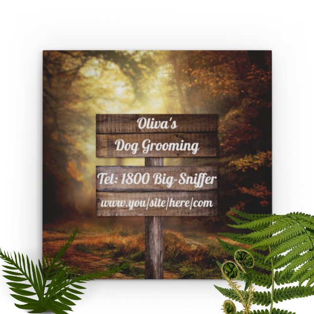 Cartão De Visita Quadrado Arborist Tree Care Landscaper (Criador carregado)