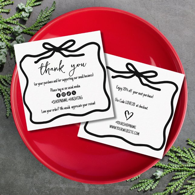 Cartão De Visita Quadrado Arco Whimsical Desenhado À Mão Pequenas Empresas O (Criador carregado)