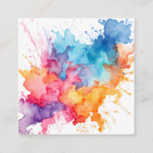 Arremesso de Aquarela Arco-íris