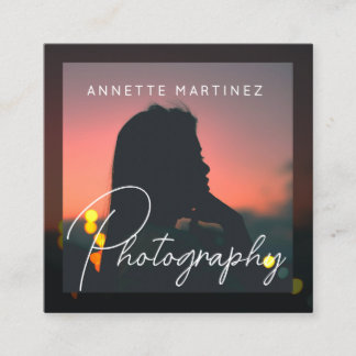 Cartão De Visita Quadrado Artistic photo in photo style photography