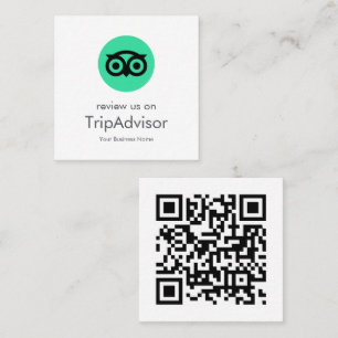 Cartão De Visita Quadrado Avaliações do Tripadvisor   Business Review Cód