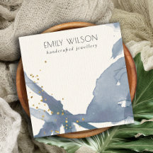 Banda do Colar Dourado Abstrato Azul Indigo