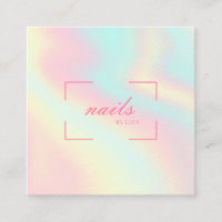 Bar de unhas Lady Boss Salon Pastel Holographic