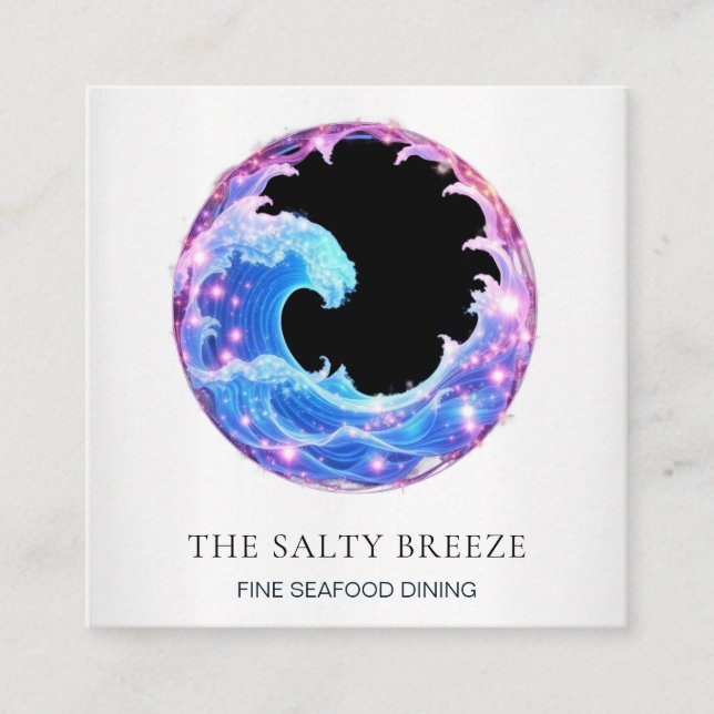 Cartão De Visita Quadrado *~* Bares do Bar Restaurante Náutico de Praia do A (Frente)