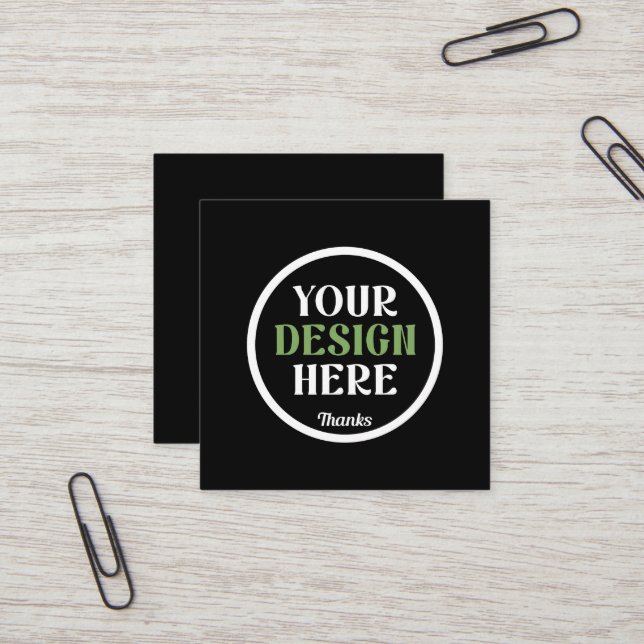 Cartão De Visita Quadrado beijo personalizado, exclusivo, elegante e minimal (Frente/Verso In Situ)