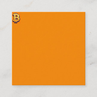 Cartão De Visita Quadrado Bitmoney