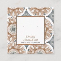 Boho Abstrato Shapes Earring Display Card