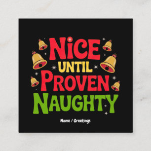 Cartão De Visita Quadrado Bonito até a Design de Natal Engraçado e Comprovad