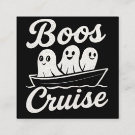 Cartão De Visita Quadrado Boos cruise 