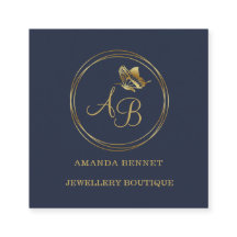 Borboleta Dourada, monograma feminino com estrutur