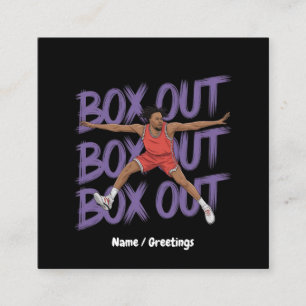 Cartão De Visita Quadrado Box Out Box Out Box Out Box Out Box Out: Criativo