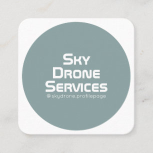 Cartão De Visita Quadrado Branco arredondado do verde do cobrir da