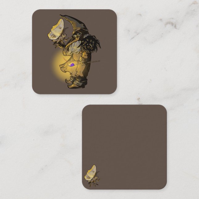 Cartão De Visita Quadrado Brilho (Frente/Verso)