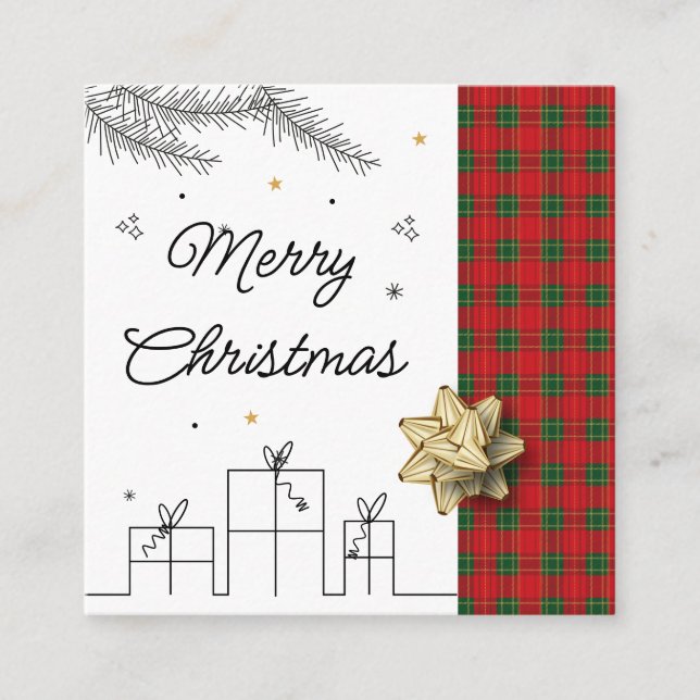 Cartão De Visita Quadrado Business Card (Frente)