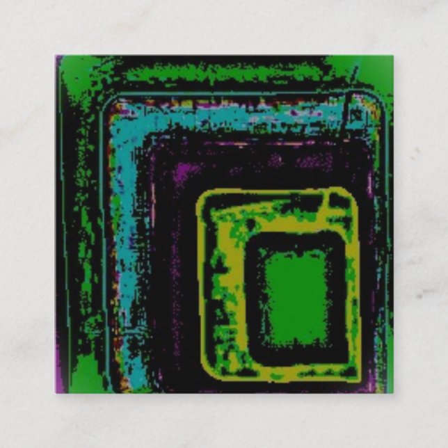 Cartão De Visita Quadrado Business Card style and design (Frente)