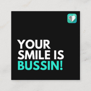 Cartão De Visita Quadrado Bussin