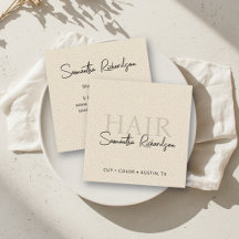 Cabeleireiro Estilista de Cabelo Salão Bege Modern