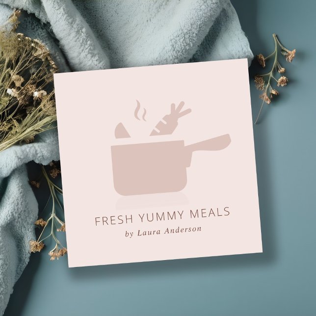 CARTÃO DE VISITA QUADRADO CAPTURA MÍNIMA DE PINCO DE PINCO DE PINCO DE POTE  (Criador carregado)