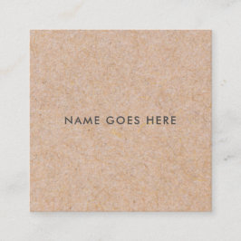 Cartão De Visita Quadrado Cartão de negócios quadrado rústico moderno