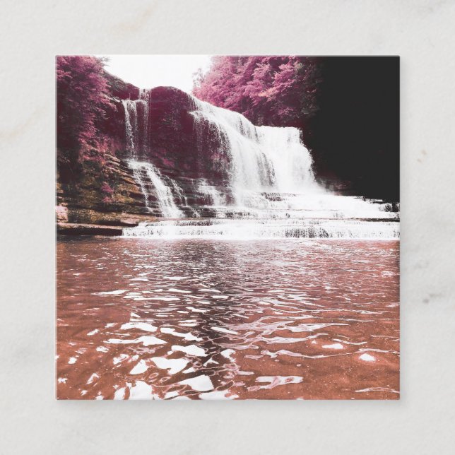 Cartão De Visita Quadrado centavos cai (Frente)