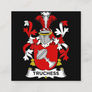 Cartão De Visita Quadrado Chess Lover   Casaco de Armas da Truquesa - Proteç