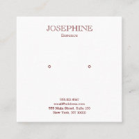 Chic Burgundy e White Stuart Earring