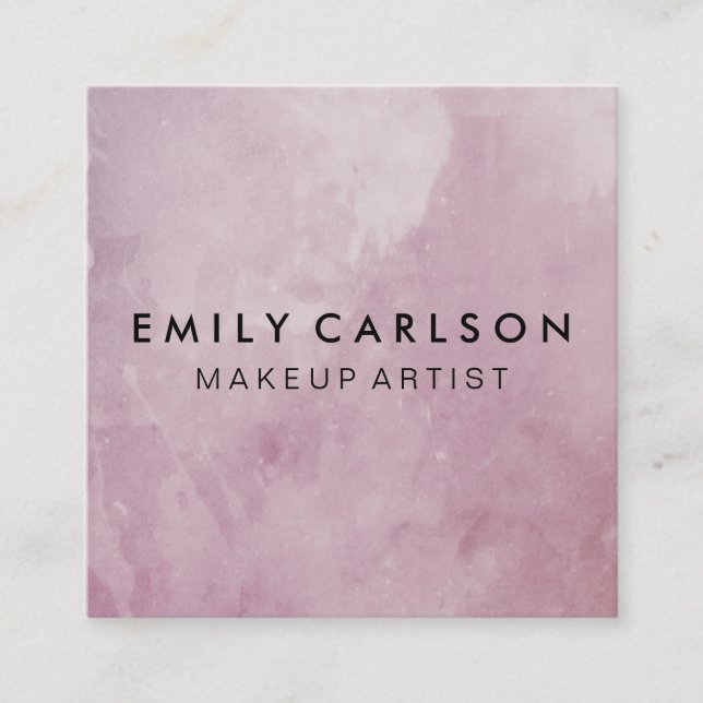 Cartão De Visita Quadrado Chic Grunge (Frente)